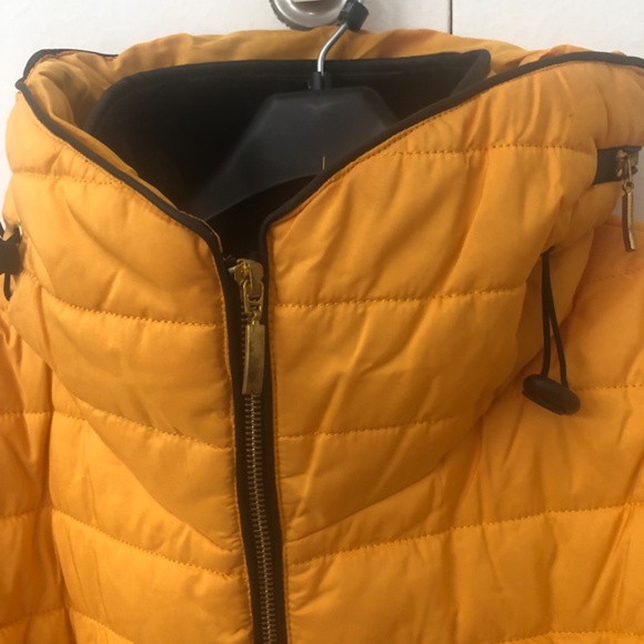 RISING Women Puffer Winter Jacket Orange - Picture 4 of 8